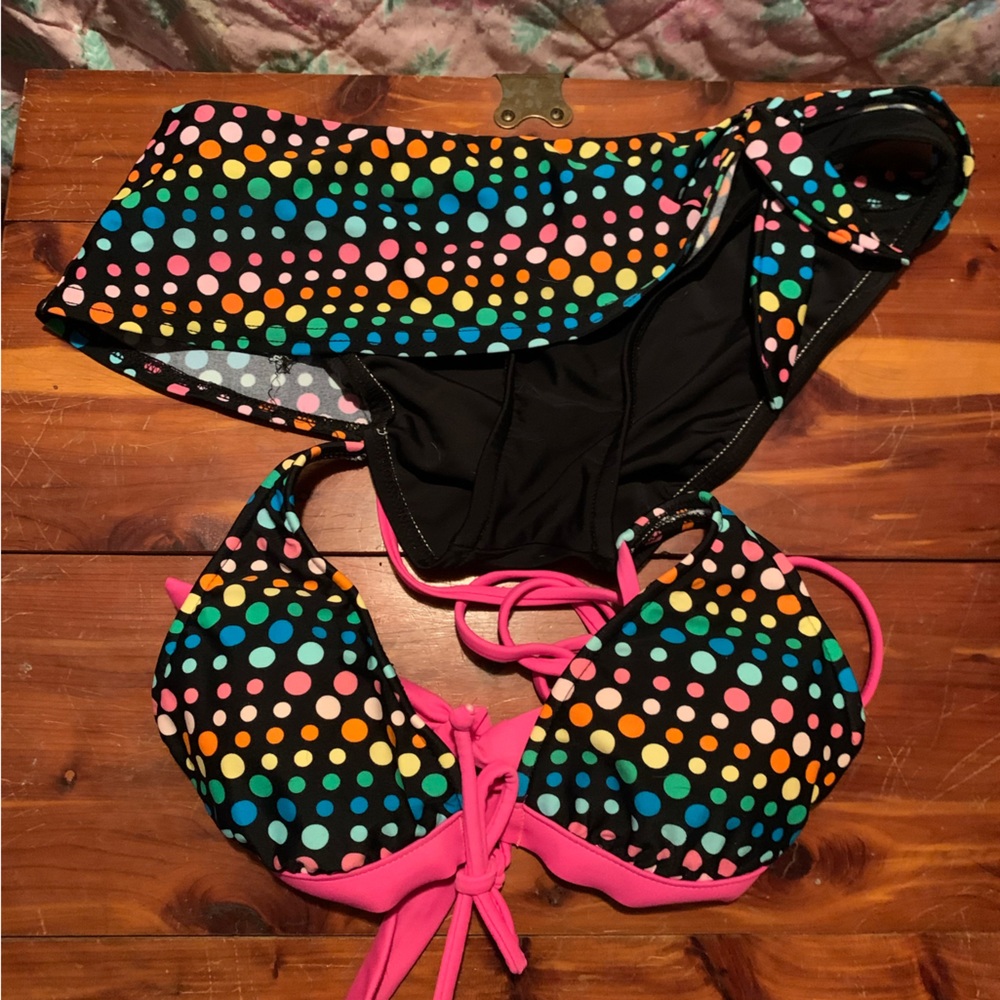 Arizona 2-piece swimsuit, with a half skirt on the bottom.